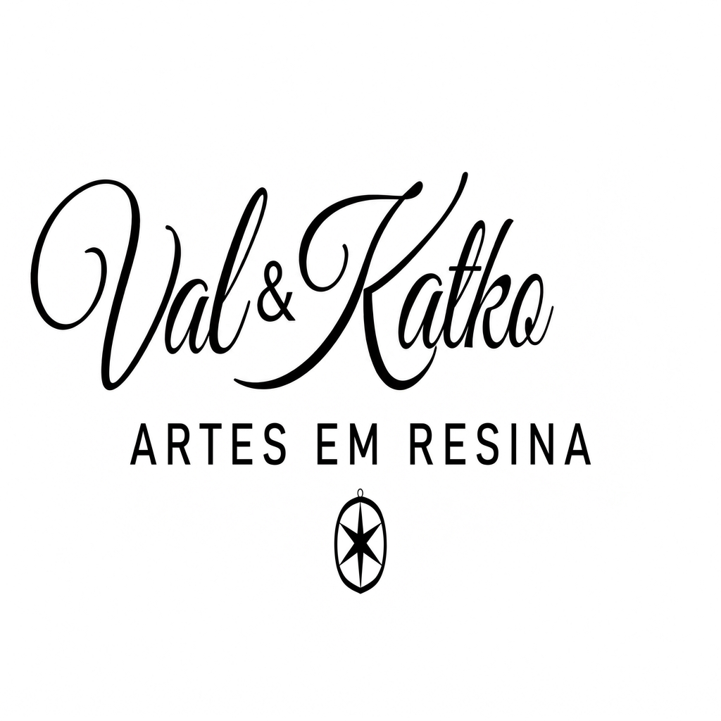Logomarca da Val & Katko Artes em Resina