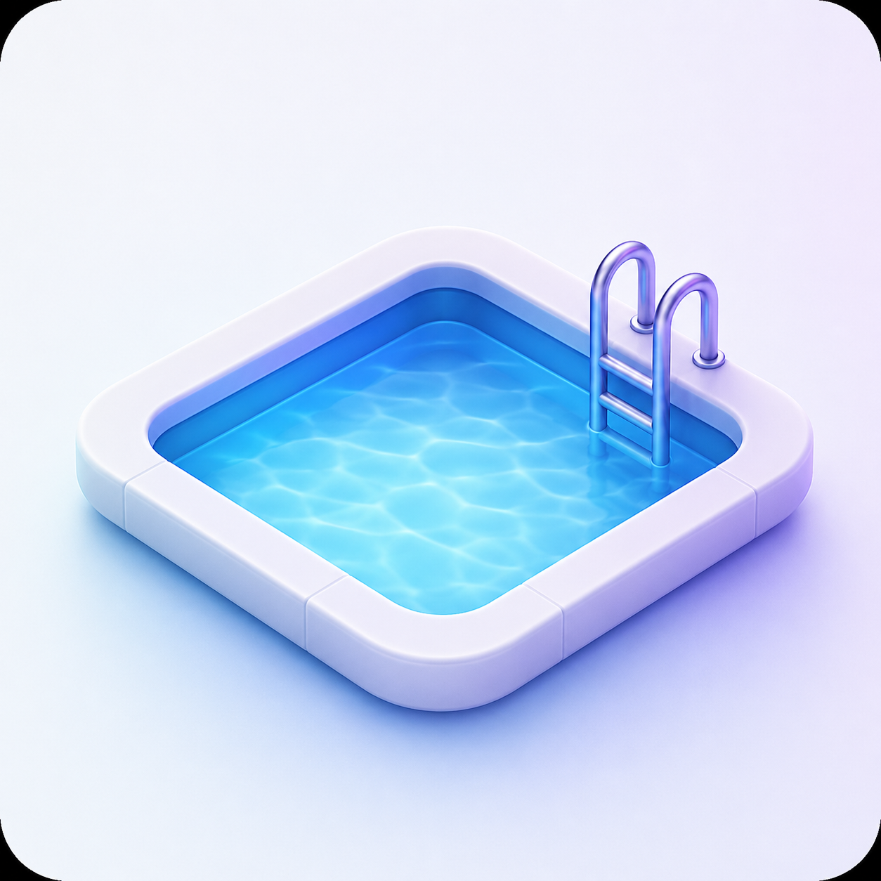 Piscina ilustrando a aplicação do Ploc Bloc.